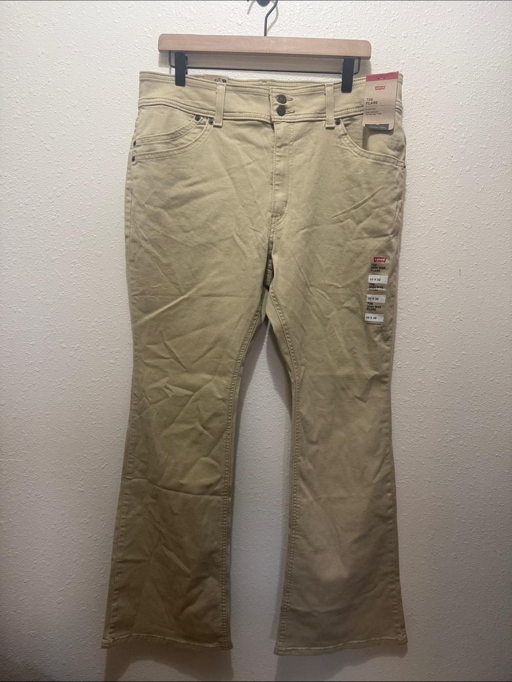 Levi's Men's Light Tan Flare Jeans, Size 33x32
